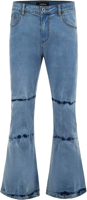 Wbestwind 70s Disco Pants for Men Relaxed Stretch 60s 70sBell Bottom Fit Comfort Flared Retro Leg Denim Vintage Jeans