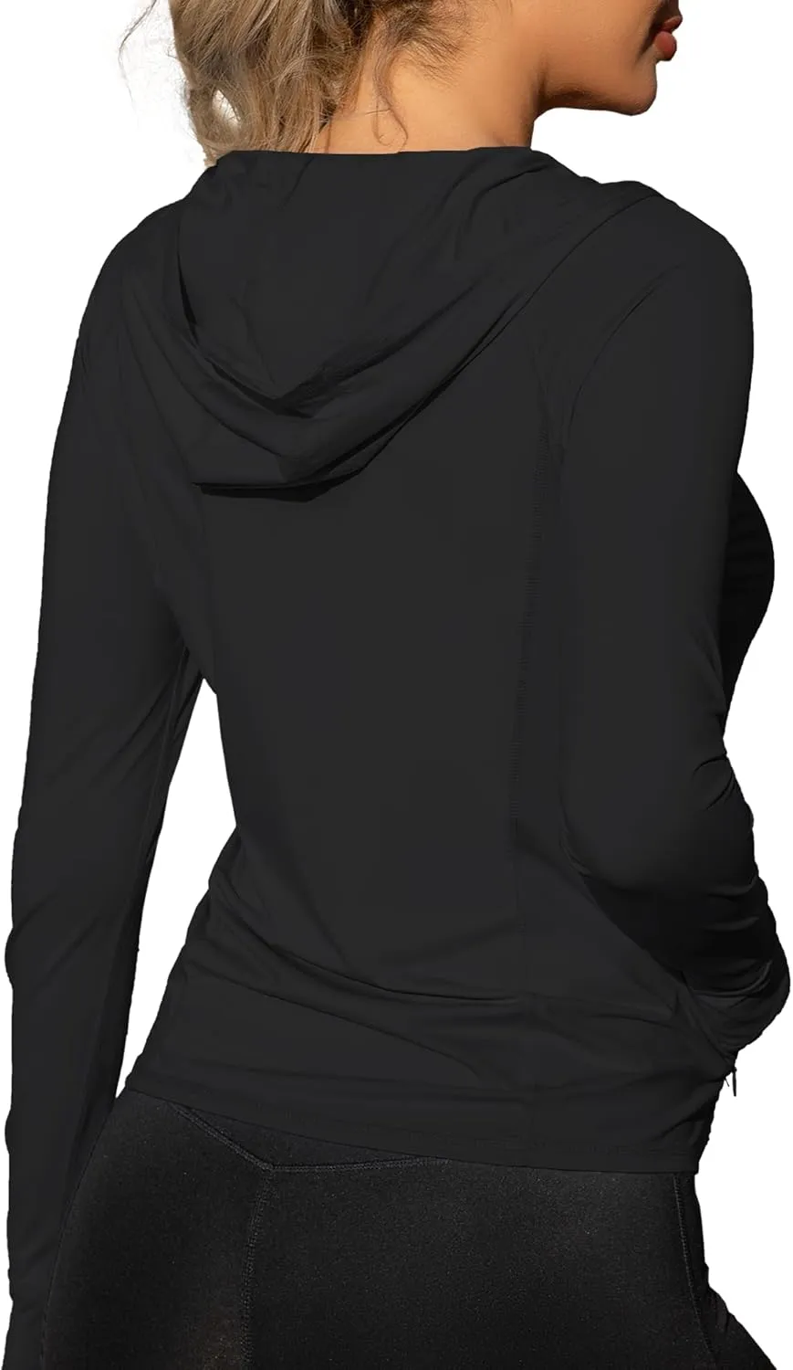 We1Fit Women's UPF 50  Lightweight Sun Protection Hoodie Jacket Long Sleeve Hiking Outdoor Shirts with Pockets