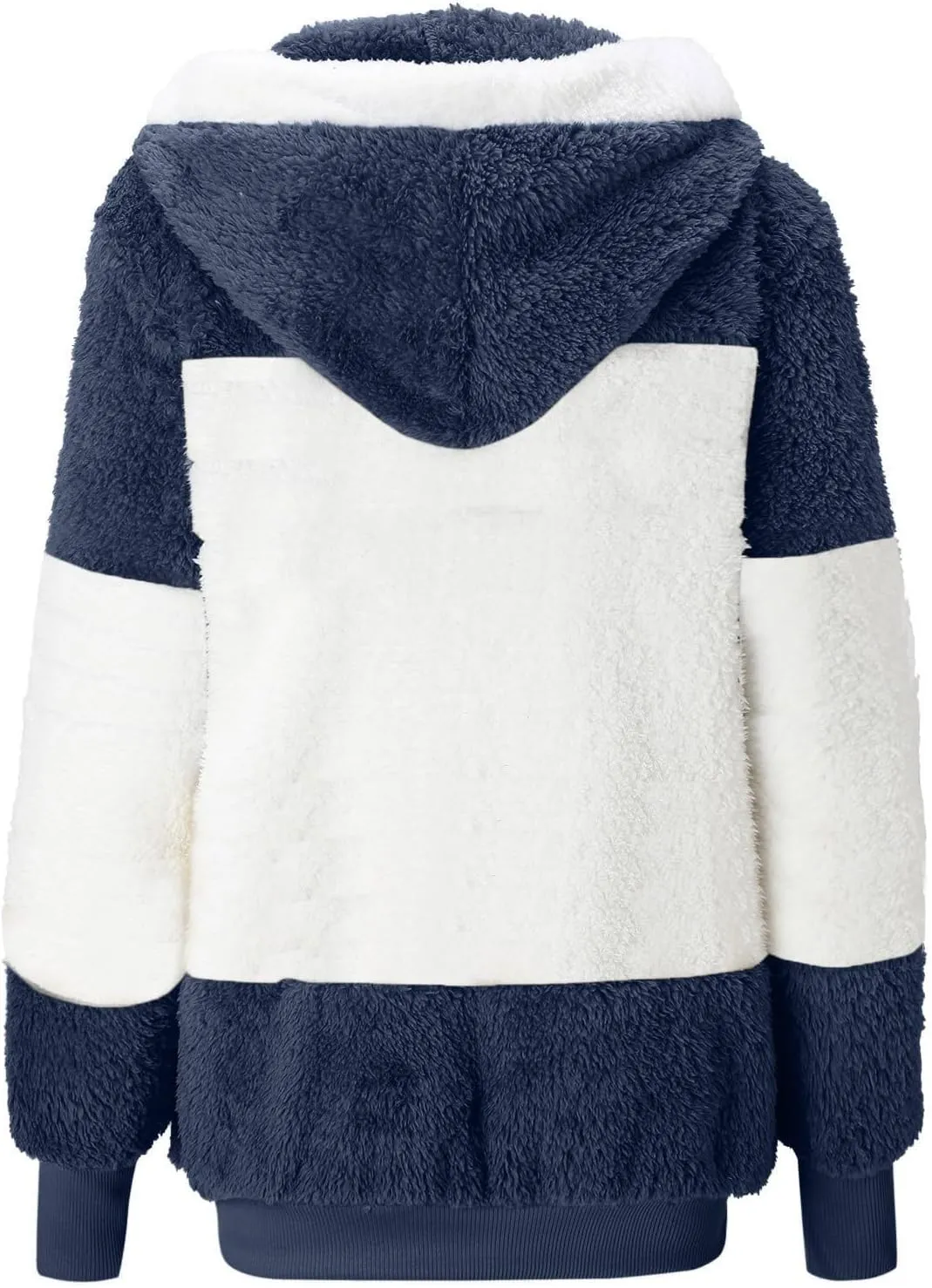 Winter Jackets For Women Zip Up Sherpa-Lined Long Sleeve Fall Jackets For Women 2024 Fleece Jacket Women Zip Up Hoodie Women