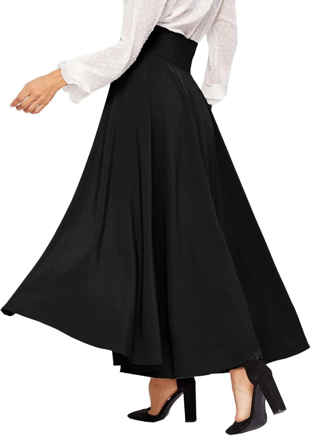 Women 2023 Summer Spring Skirt Women's Spring Summer Casual Skirts Elegant High Waist Skirts Tie Front Pleated