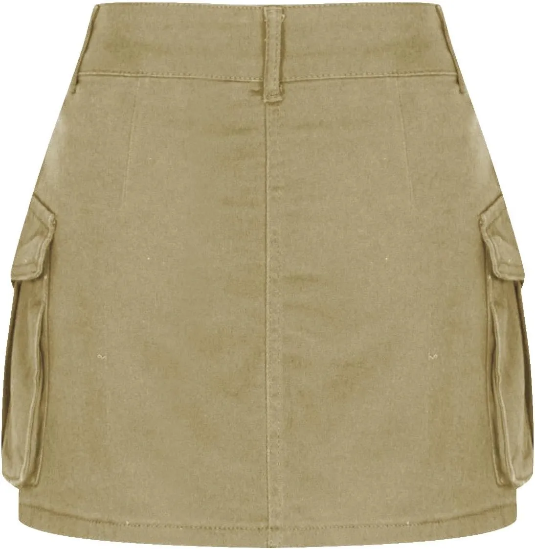 Women Denim Cargo Skirt High Waist Button Bodycon Mini Skirts Sexy Y2K Flap Pockets Skirts Summer Jeans Skirts