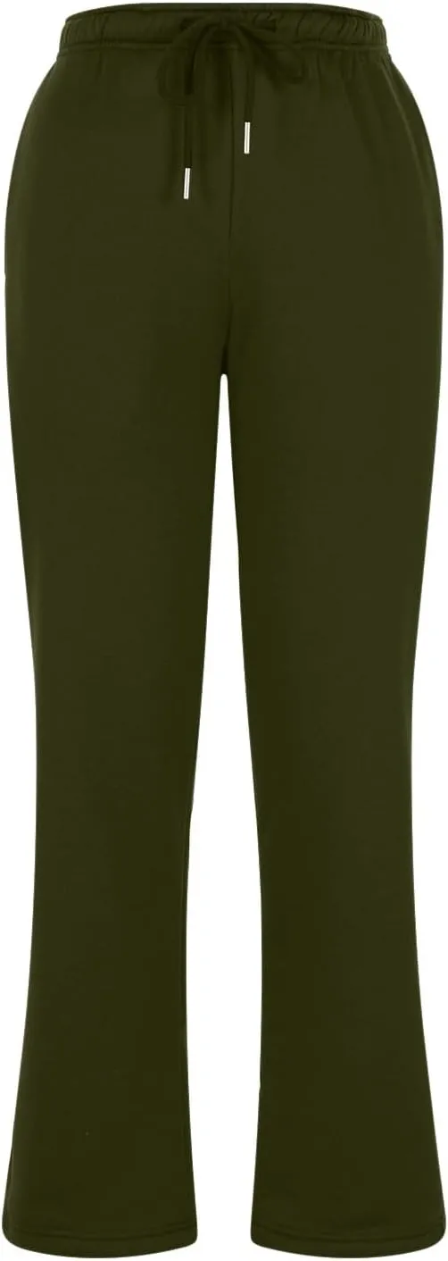 Women Loose Fit Pants Pants for Women High Cut Flare Wide Leg Basic Long Bootcut Leg Fall Summer Pants 2024