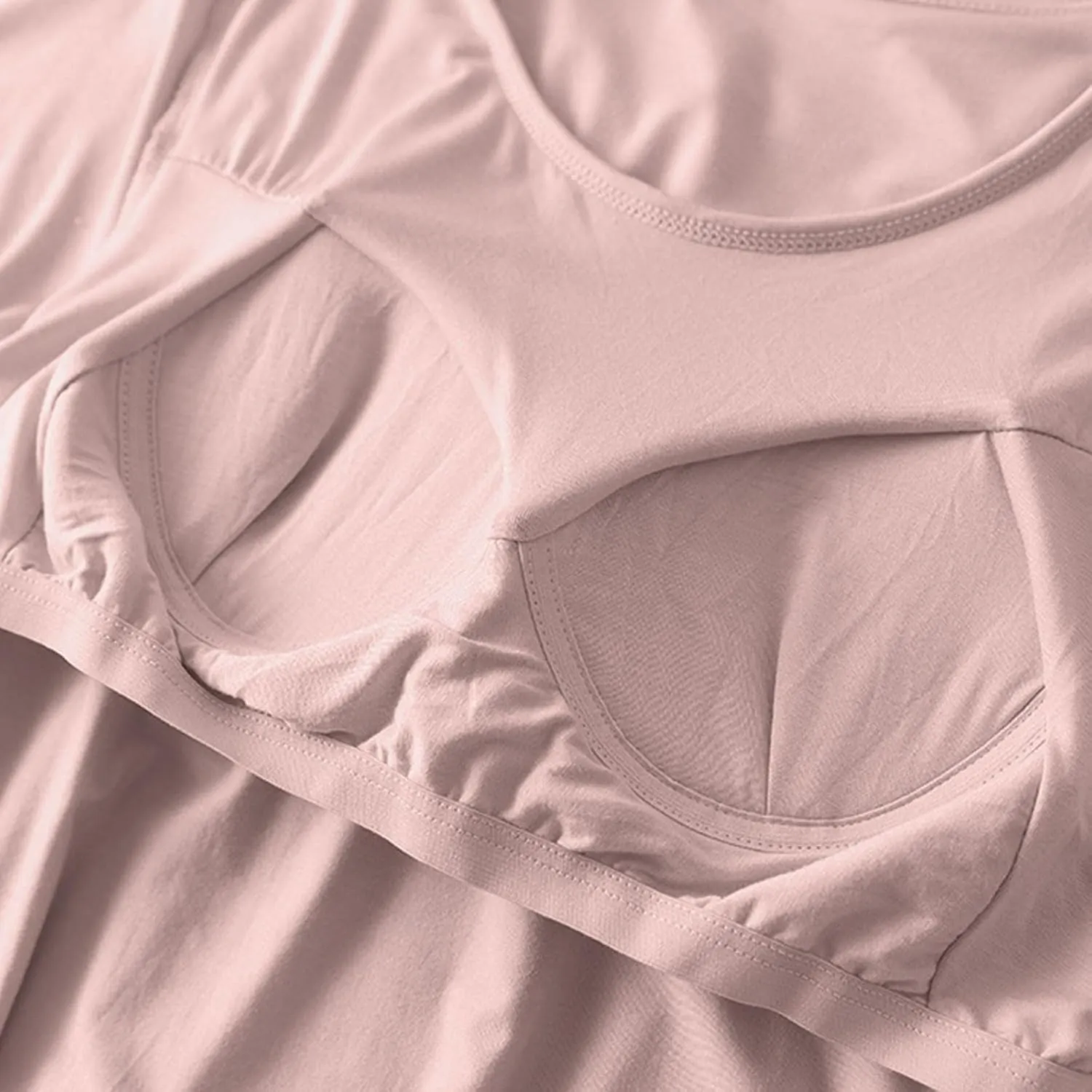 Women Soft Nightgown Comfy Lounge Nightshirt with Built in Bra Short Sleeve Sleep T Shirt Dress Cotton Lounge Pajamas