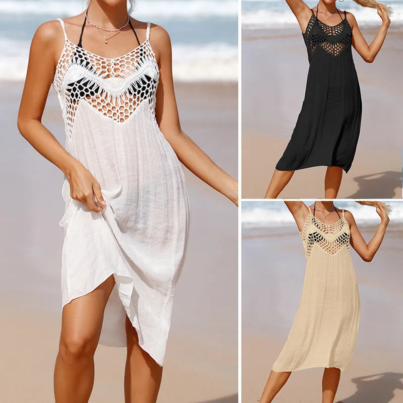 Women Swimsuits Cover Ups Crochet Beach Swimwear