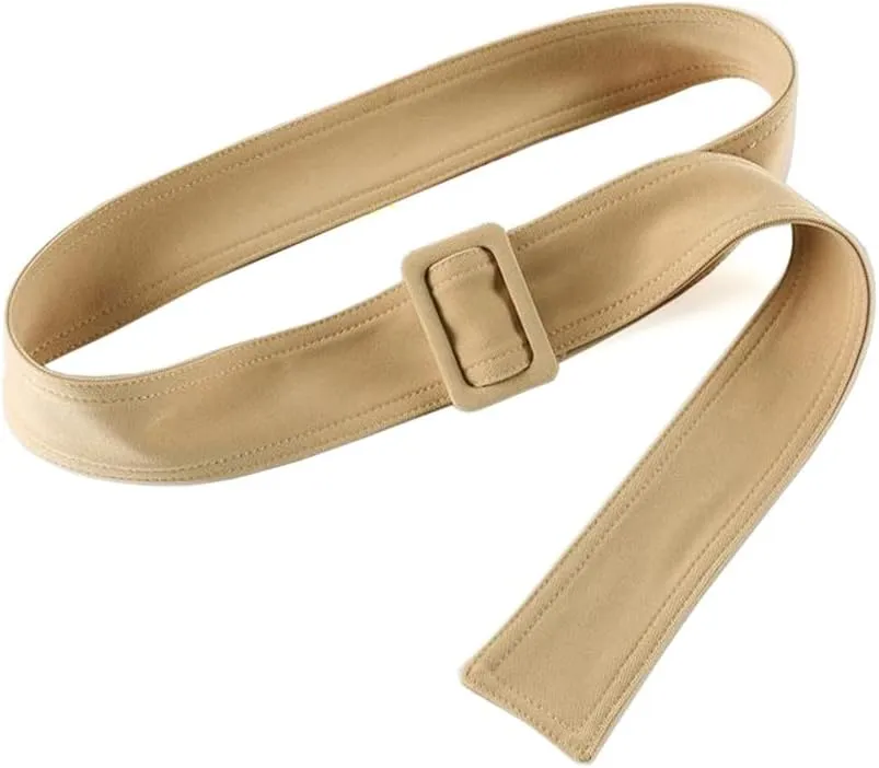 Women Wide Waist Belt Waistband Outerwear Ribbon Sash for Trench Coat