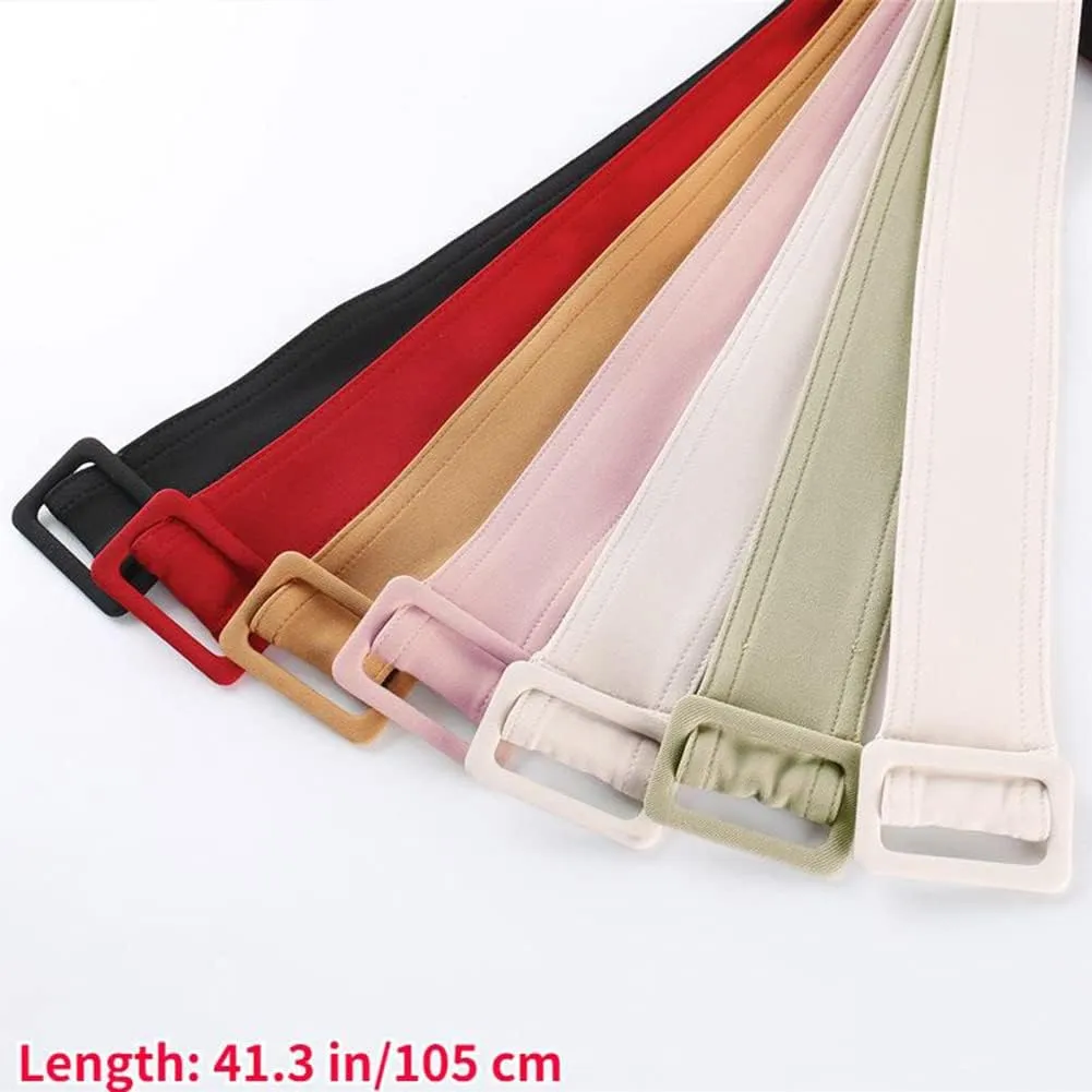 Women Wide Waist Belt Waistband Outerwear Ribbon Sash for Trench Coat