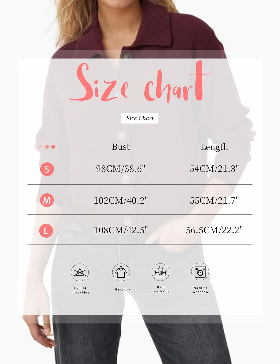 Womens Collared Cardigan Sweaters Button Down Polo Knit Cardigan Long Sleeve Button Up Sweater Top with Pocket