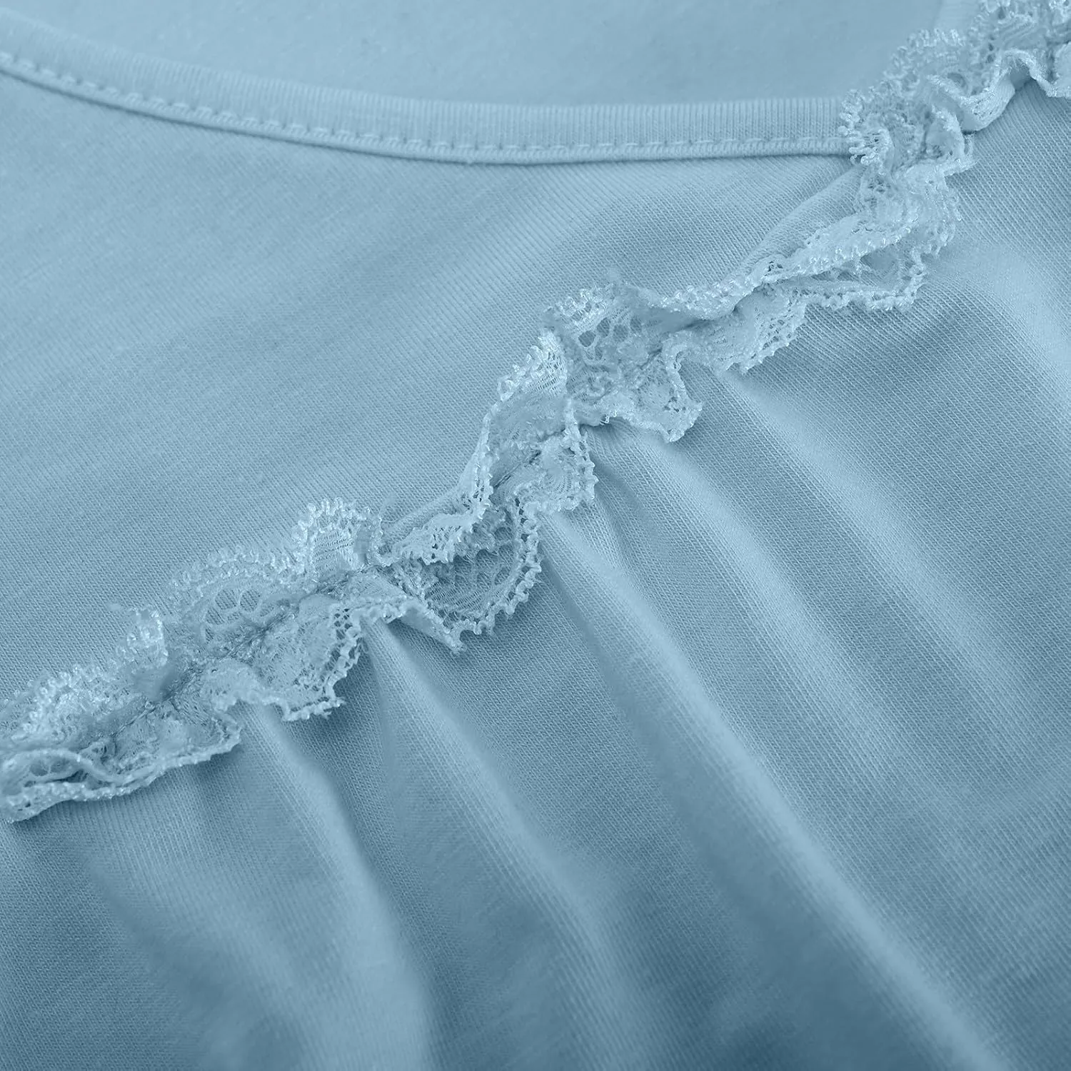 Women's Cotton Nightgowns Sleeveless Sleep Shirts Lace Night Shirts Sleep Dress Nightgown Ladies Sleepwear Night Gown