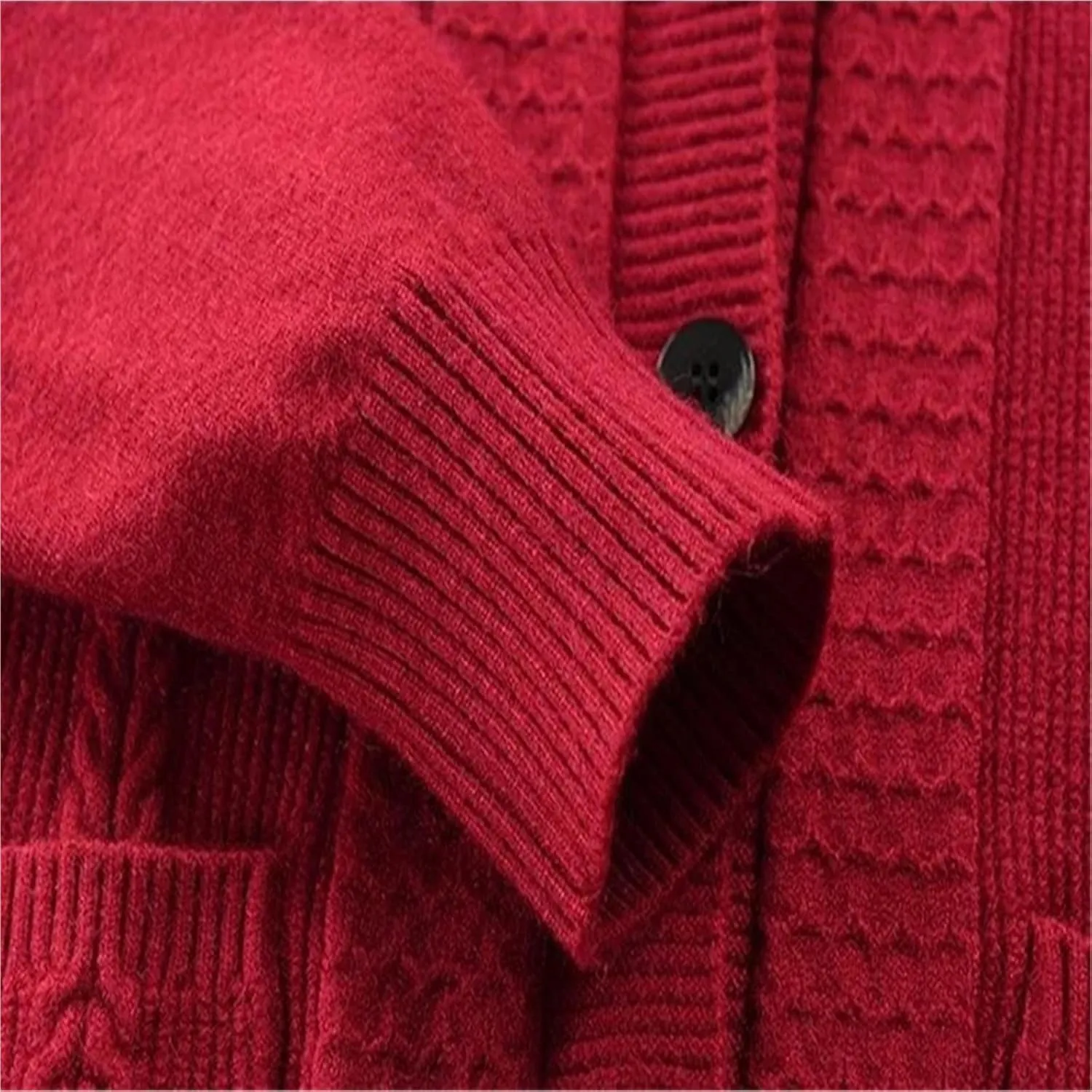 Women's Crew Neck Sweaters Senior Fall & Winter Knitted Cardigan Knit Loose Sweater with Floral Print Ladies