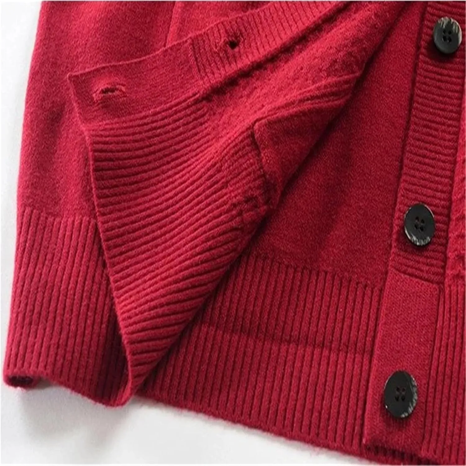 Women's Crew Neck Sweaters Senior Fall & Winter Knitted Cardigan Knit Loose Sweater with Floral Print Ladies