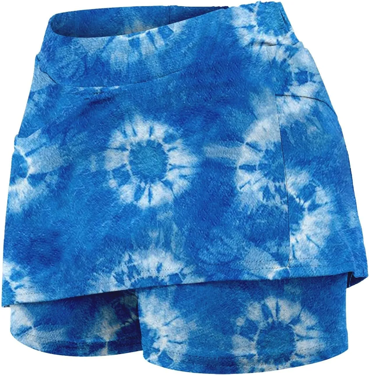 Womens Golf Skirts Solid Color Mid Rise Culottes Short Skirt Leggings Solid Color Athletic Shorts Athletic Skirts
