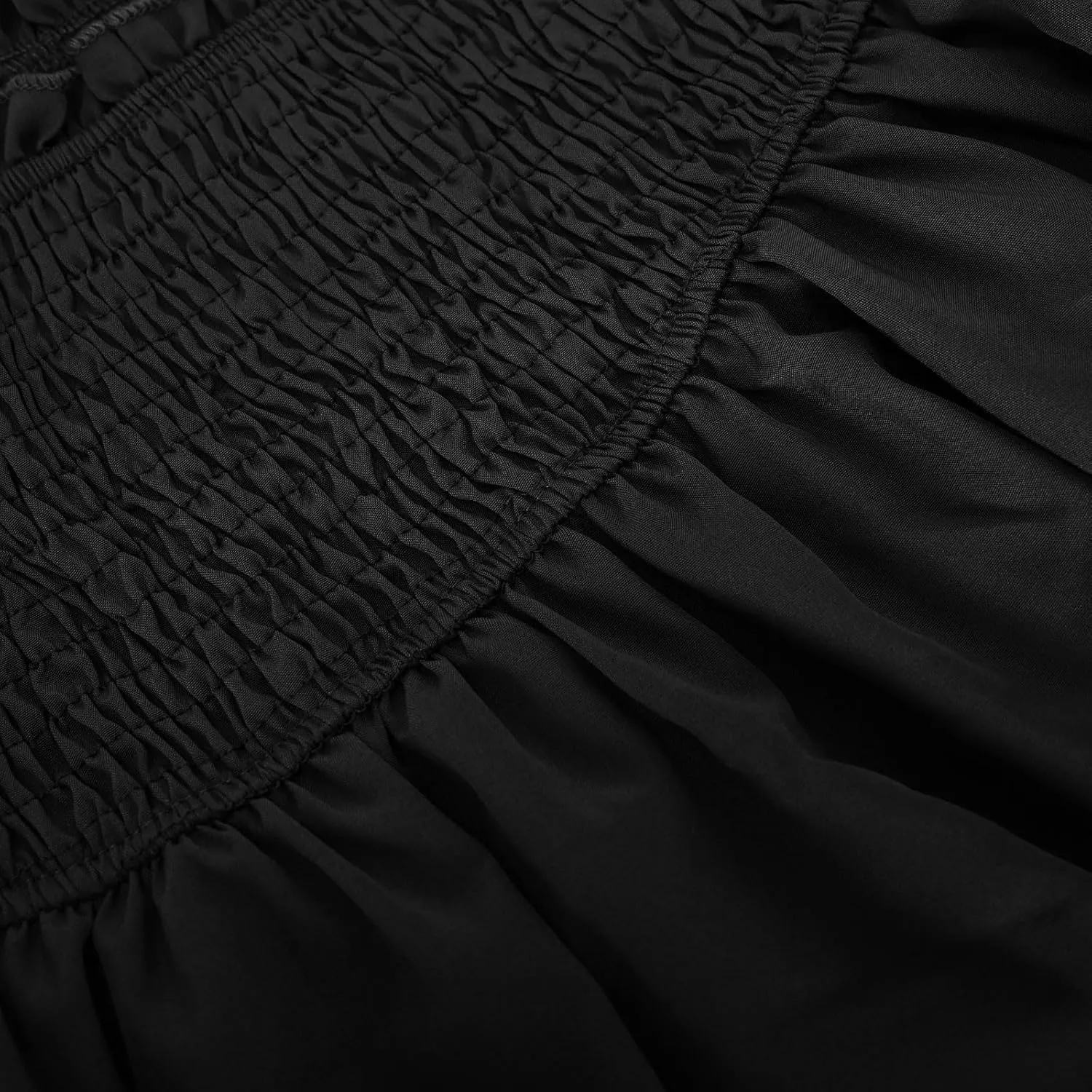Women's High Waist Mini Skirt Layered Ruffle Hem Flared Flowy Casual Solid Color Tiered A Line Swing Short Skirts