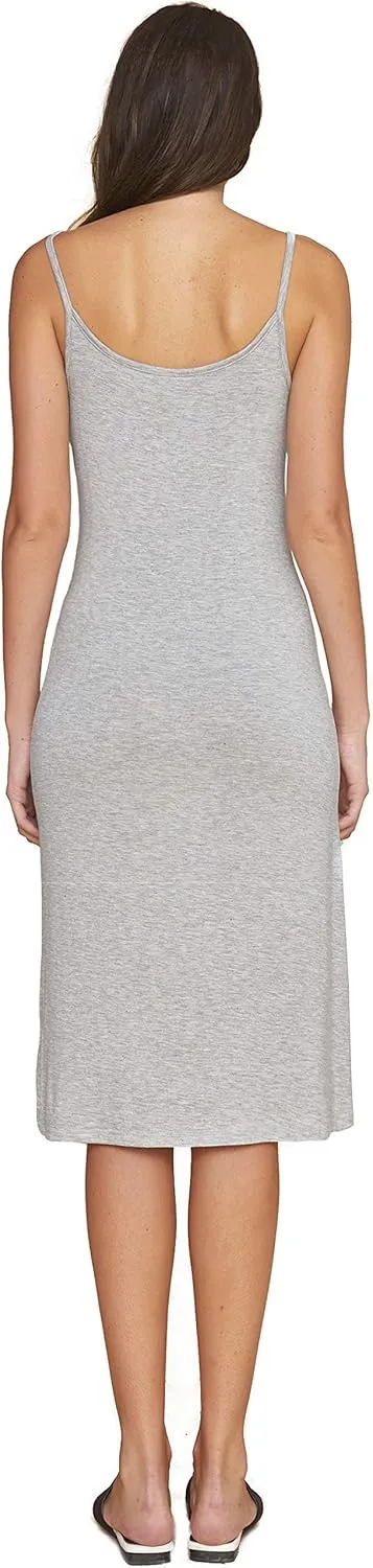 Women's Long Full Cami Slip Dress Basic Spaghetti Straps Nightgowns
