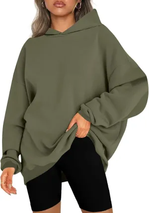 Womens Oversized Hoodies Fleece Sweatshirts Casual Long Sleeve Loose Sweaters Pullover Tops Fall Outfits
