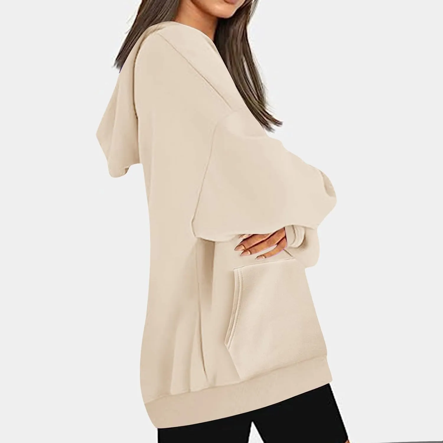 Womens Oversized Hoodies Fleece Sweatshirts Casual Long Sleeve Loose Sweaters Pullover Tops Fall Outfits