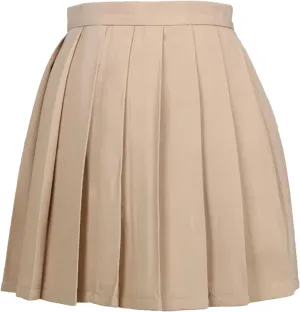 Women's School Short Dresses Slim Fit Students Pleated Uniforms Suit Athletic Mini Skirts