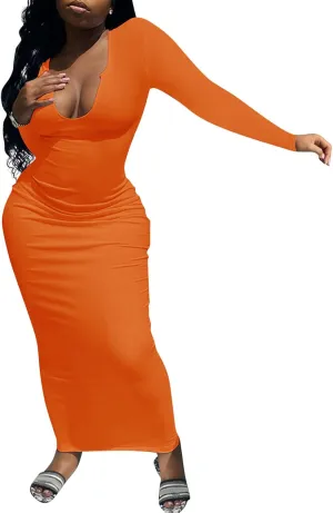 Womens Sexy Sleeveless Causal Scoop Neck Ottoman Ribbed Dress Basic Racerback Bodycon Long Maxi Tank Dress