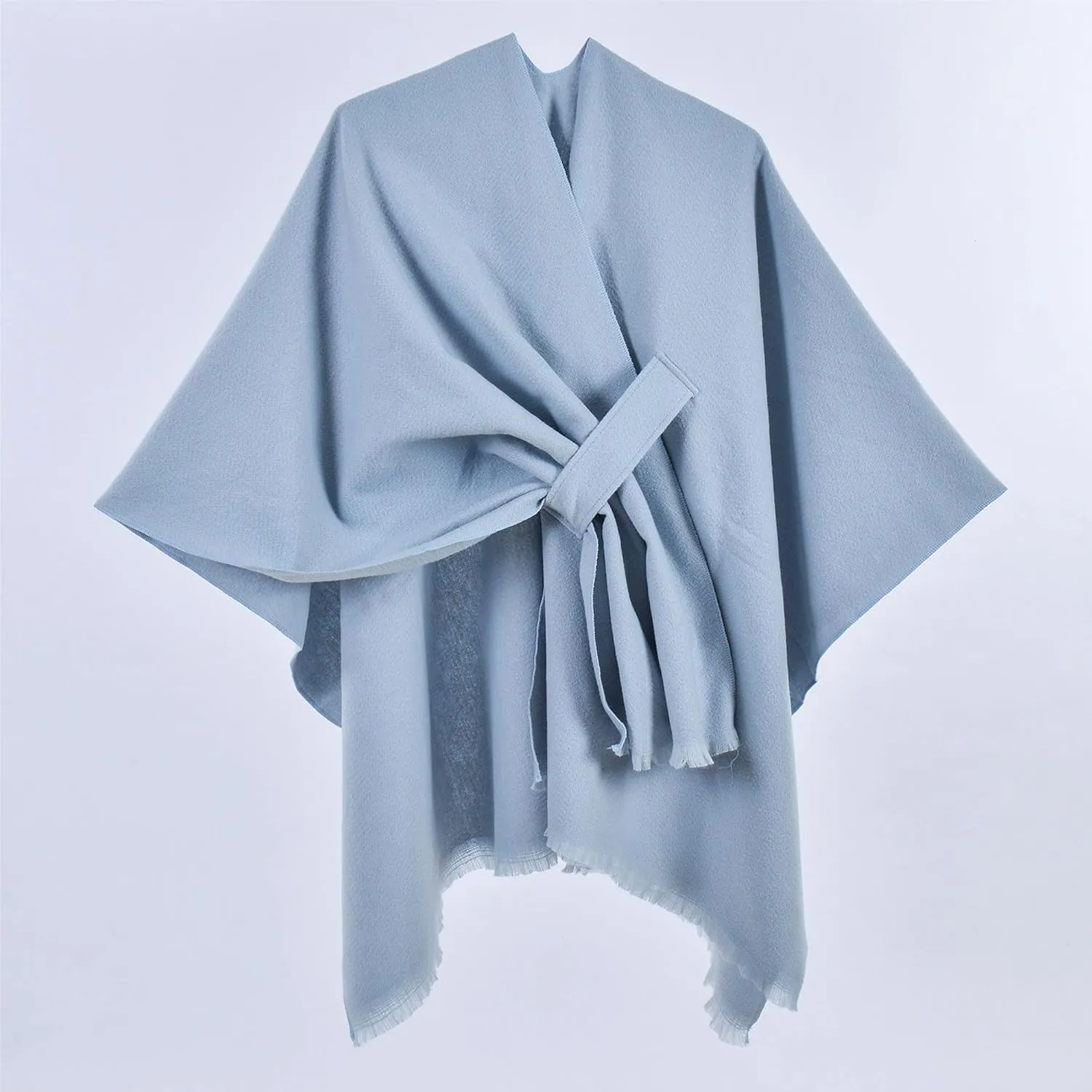 Women's shawl simple monochrome straps cape cloak cloak outerwear