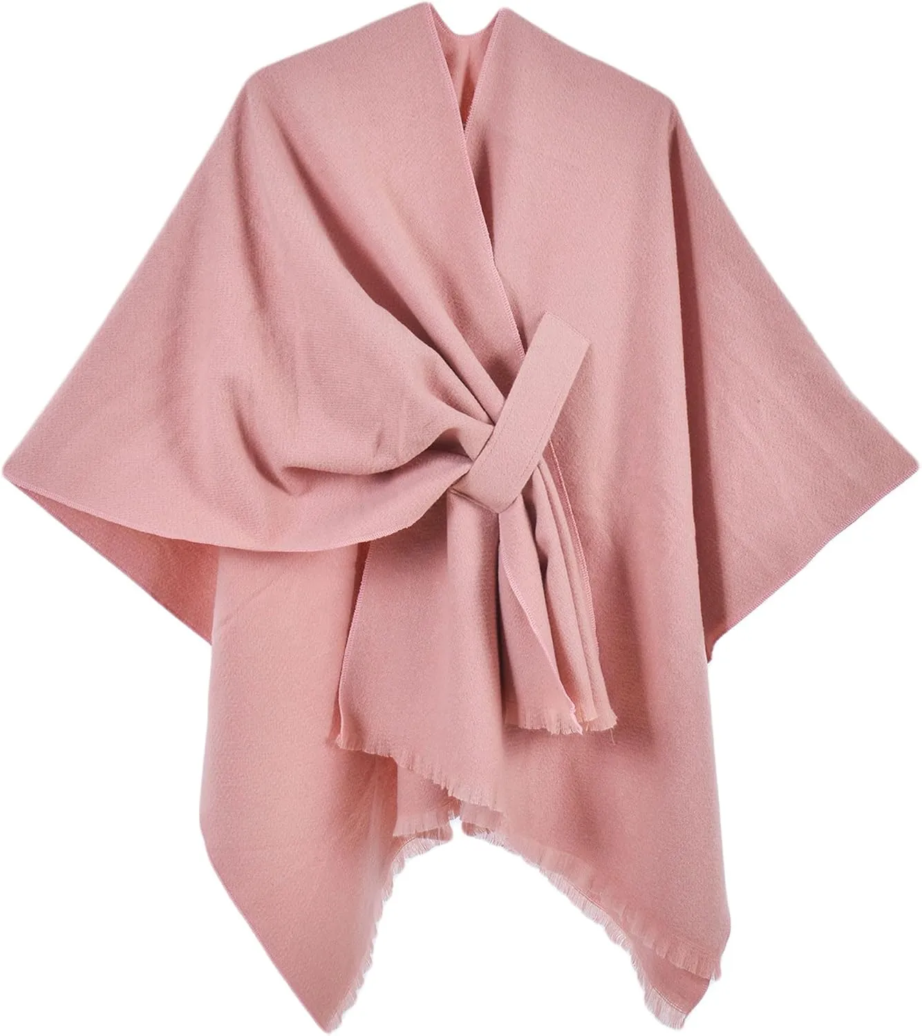 Women's shawl simple monochrome straps cape cloak cloak outerwear
