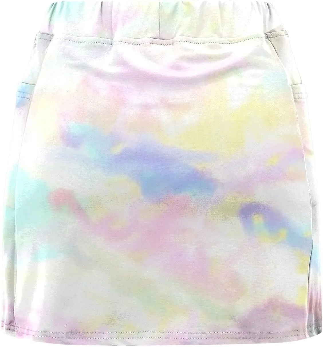 Women's Tennis Golf Mini Skirts with Pockets Casual High Waisted Elastic Tie Dye Skorts Summer Workout Skirt Inner Shorts