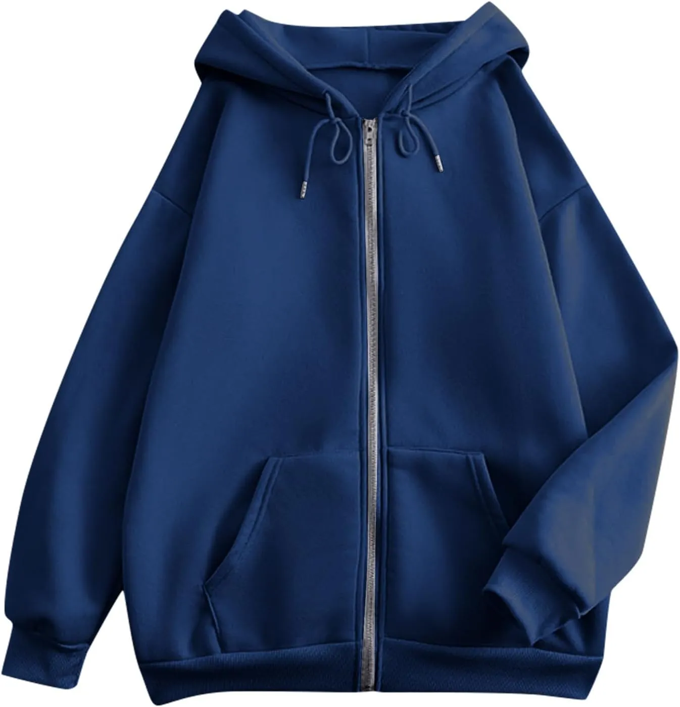 Womens Zip Up Hoodies Long Sleeve Sweatshirts Fall Outfits Oversized Sweaters Casual Fashion Jackets