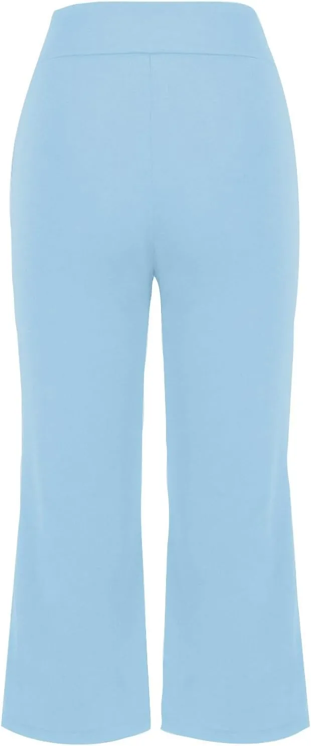 Work Out Gym Yoga Trousers Pants for Juniors Fall Summer High Cut Flare Wide Leg Trousers Pants Women 2025