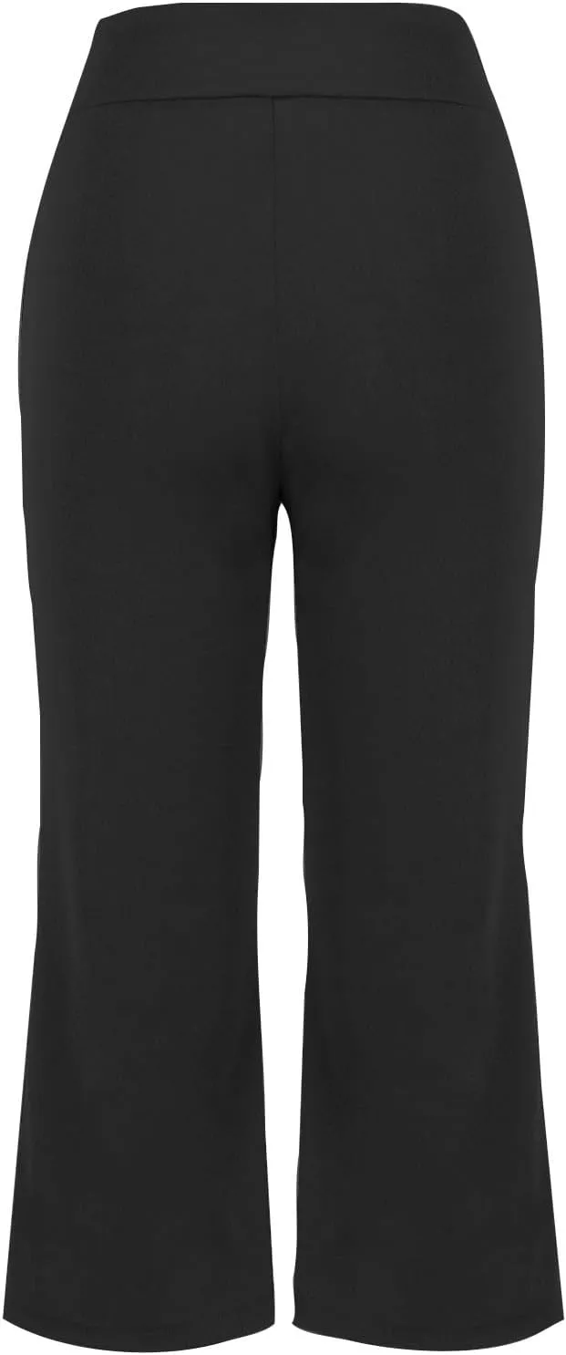 Work Out Gym Yoga Trousers Pants for Juniors Fall Summer High Cut Flare Wide Leg Trousers Pants Women 2025