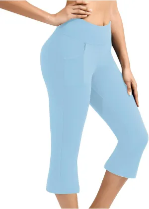 Work Out Gym Yoga Trousers Pants for Juniors Fall Summer High Cut Flare Wide Leg Trousers Pants Women 2025