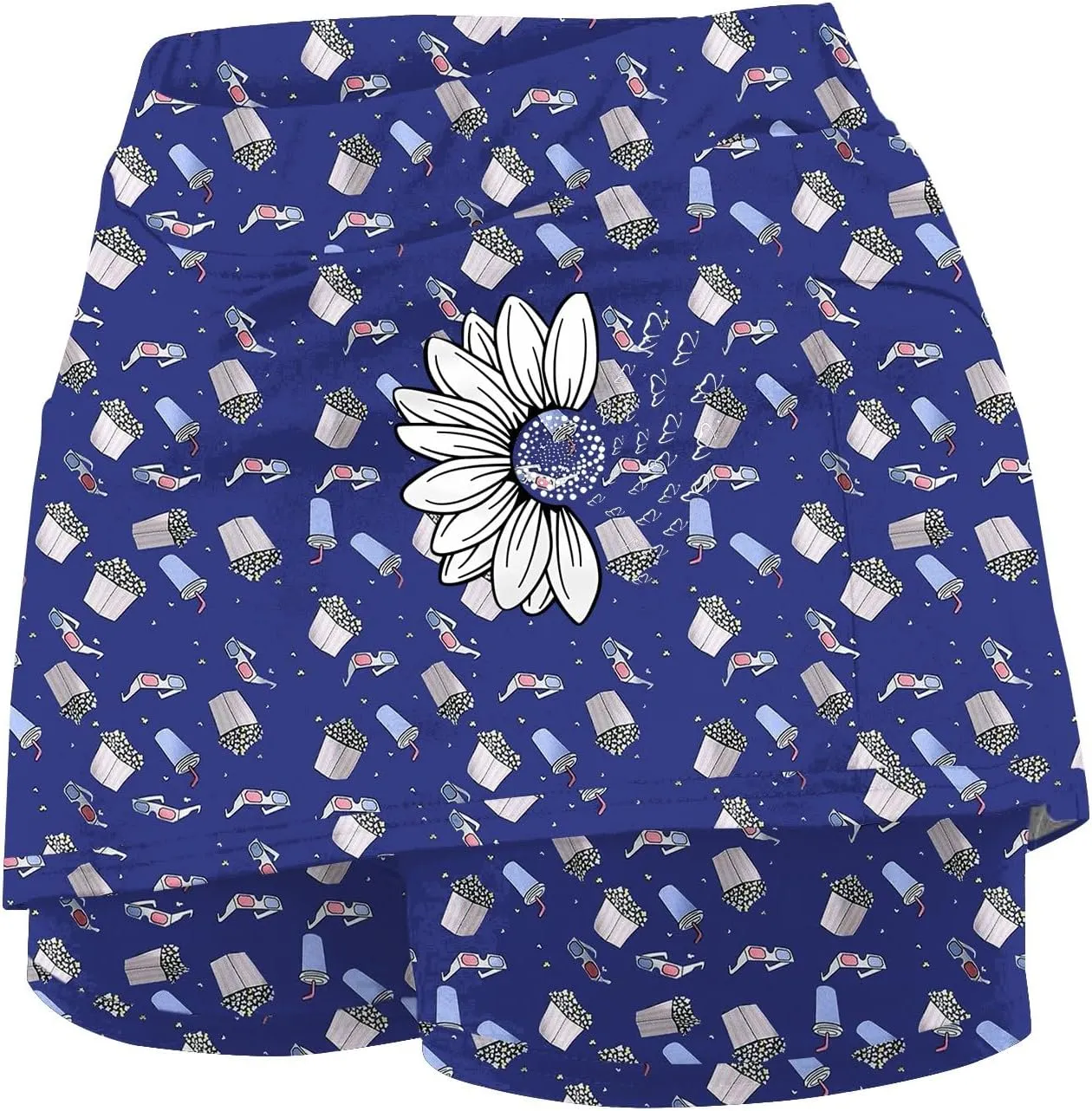 XOWRTE Women's Tennis Golf Skirts High Waisted with Pockets Inner Shorts for Athletic Skorts Sports Running Pickleball