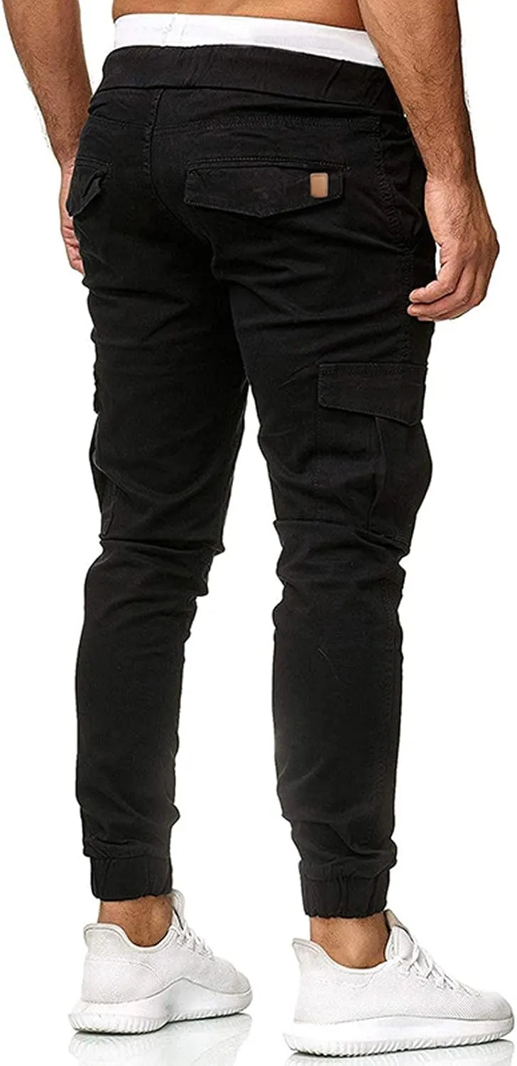 Ymosrh Jogger Pants for Men Sports Casual Jogging Trousers Lightweight Hiking Work Pants Outdoor Pant Mens Pants