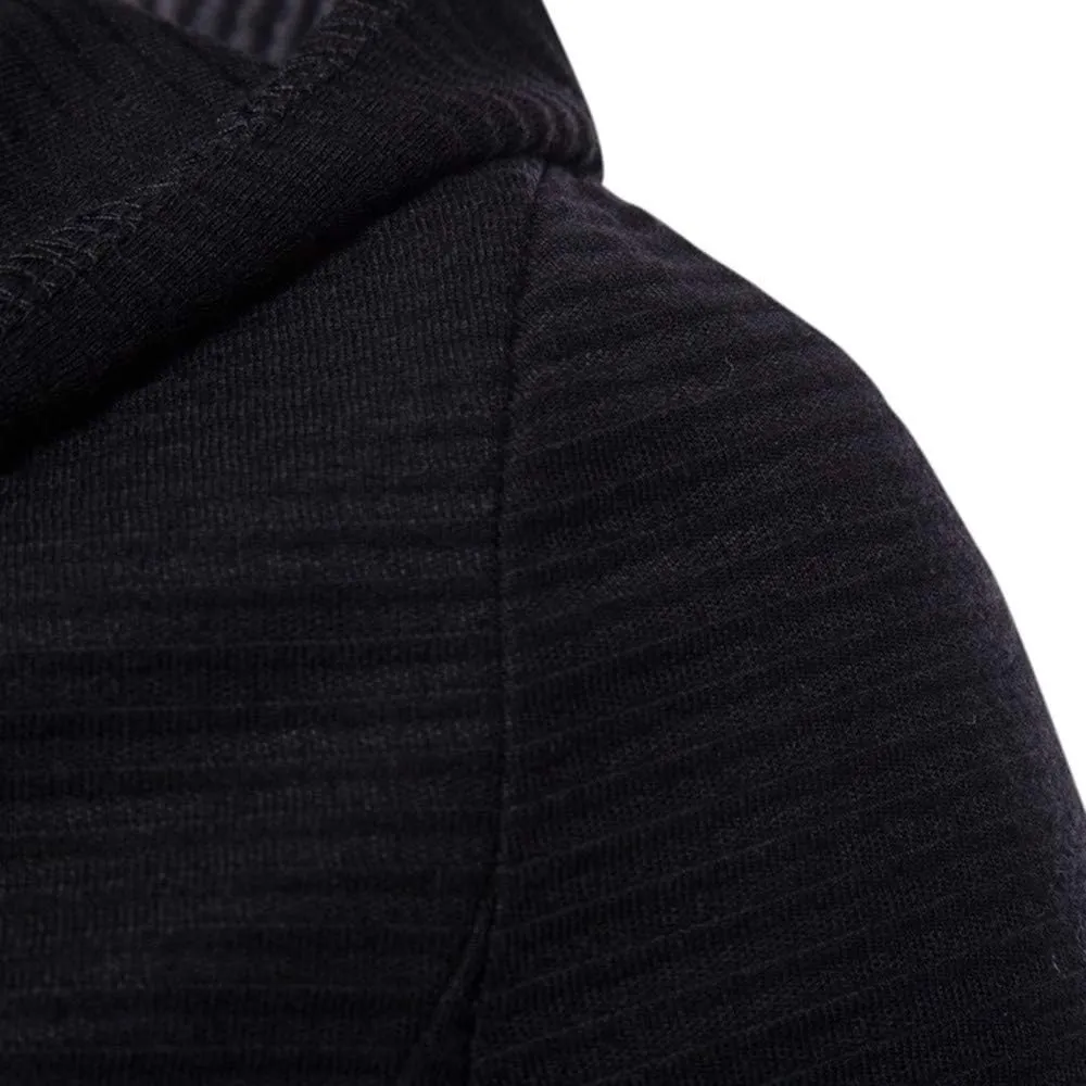 Ymosrh Men's Trench Coat Long Cardigan Jacket Coat With Hood Casual Fall Winter Coat Outwear, M-5XL