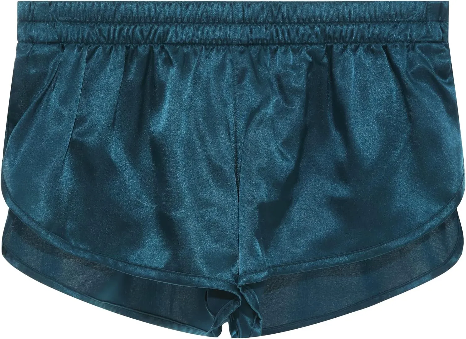 YUFEIDA Men's Athletic Supporters Silky Jockstrap Boxers Lightweight Active Shorts Large Side Split Satin Boxers