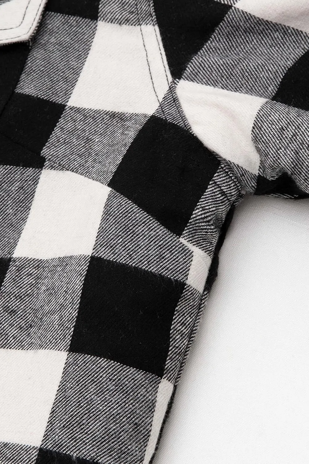 ZENTHACE Womens Sherpa Fleece Lined Flannel Jacket Button Down Plaid Flannel Shirt Jacket(All Sherpa Lining)