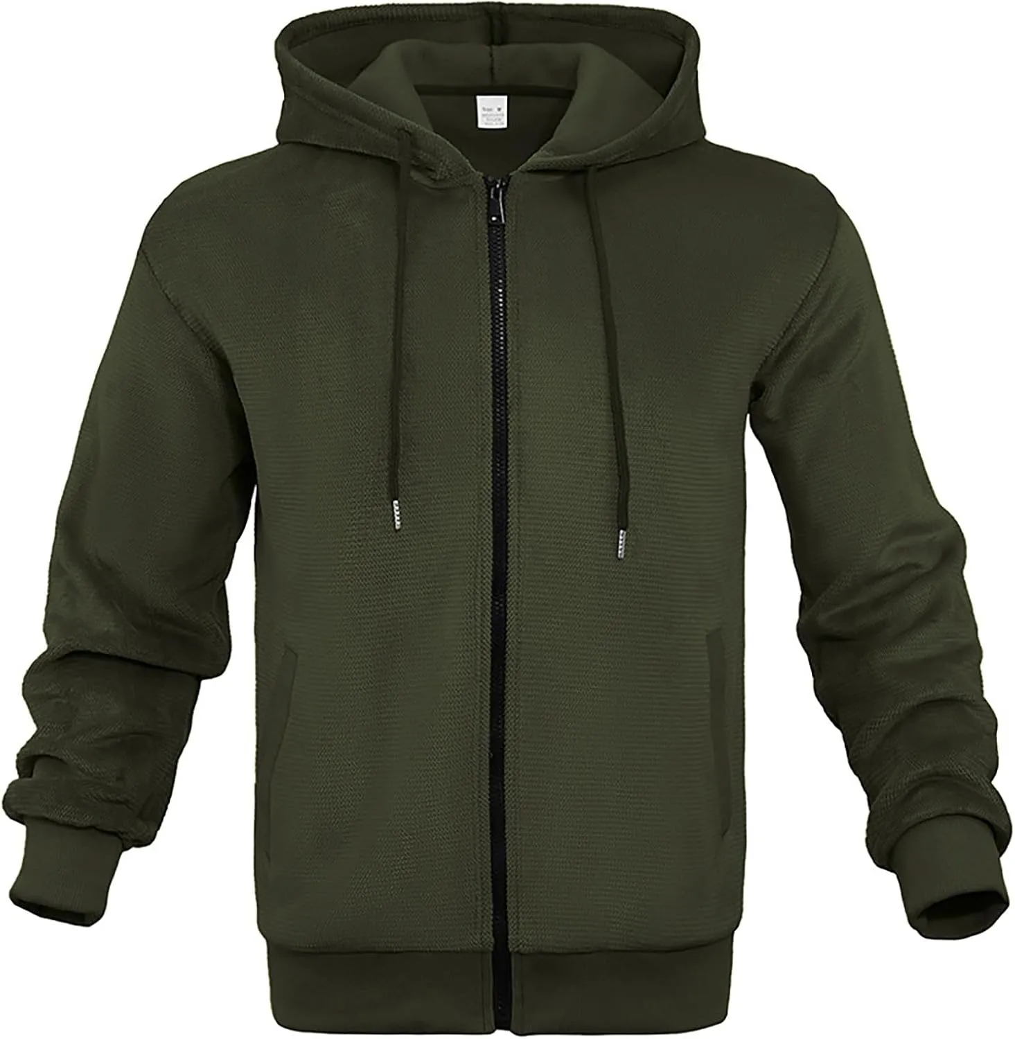 Zip Hoodies for Men Blank Warm Sweatshirt Personalized Winter Jacket