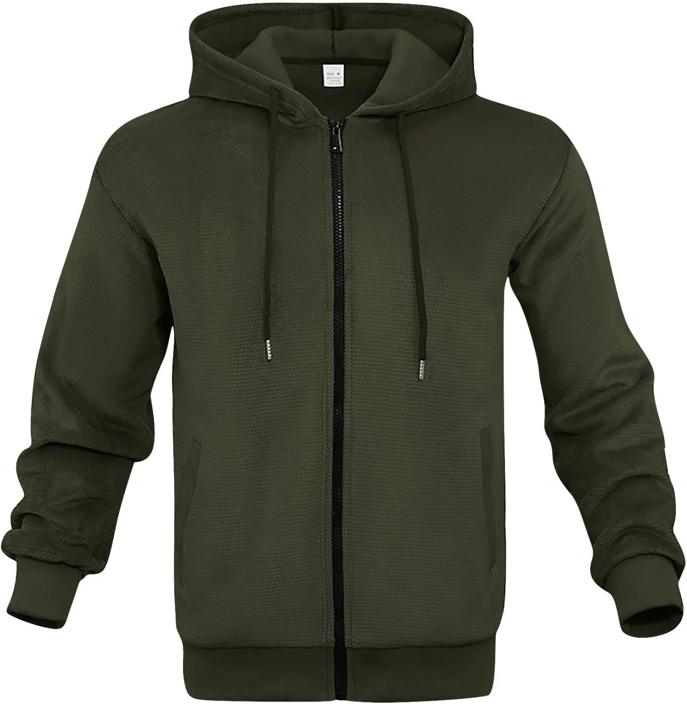 Zip Hoodies for Men Blank Warm Sweatshirt Personalized Winter Jacket