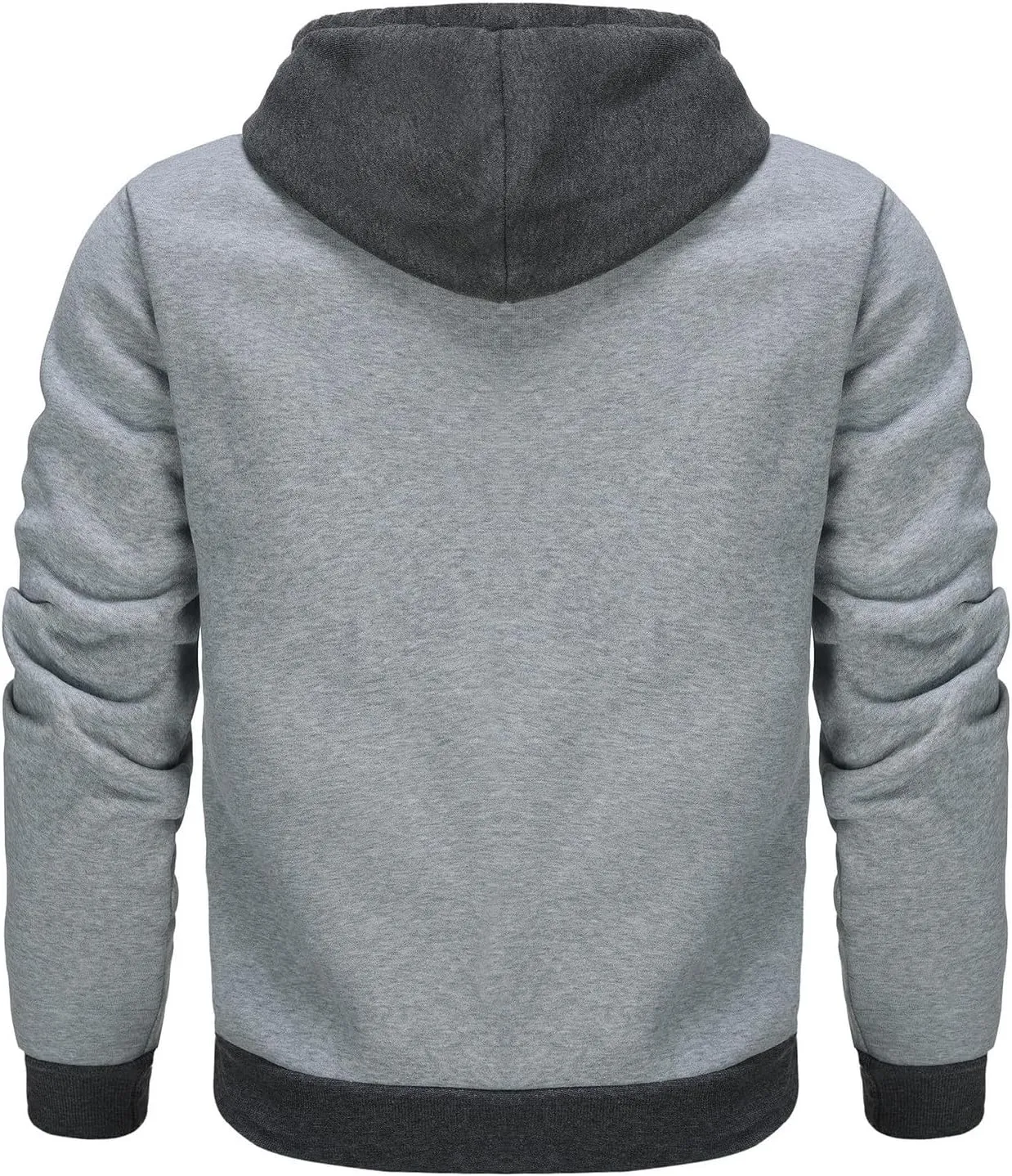 Zip Up Jacket Hoodie for Men Slim Fit Lightweight Hoodie With Pocket Long Sleeve Full-Zip Hooded Sweatshirt Jacket